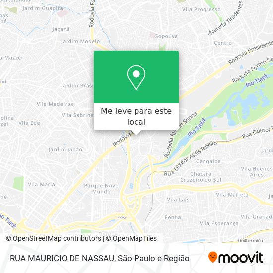 RUA MAURICIO DE NASSAU mapa