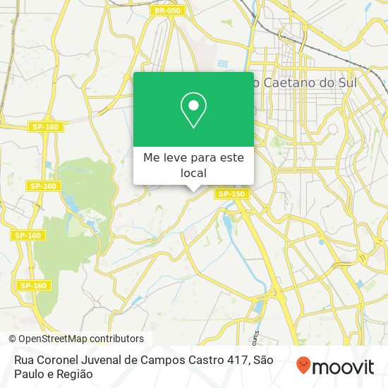 Rua Coronel Juvenal de Campos Castro 417 mapa