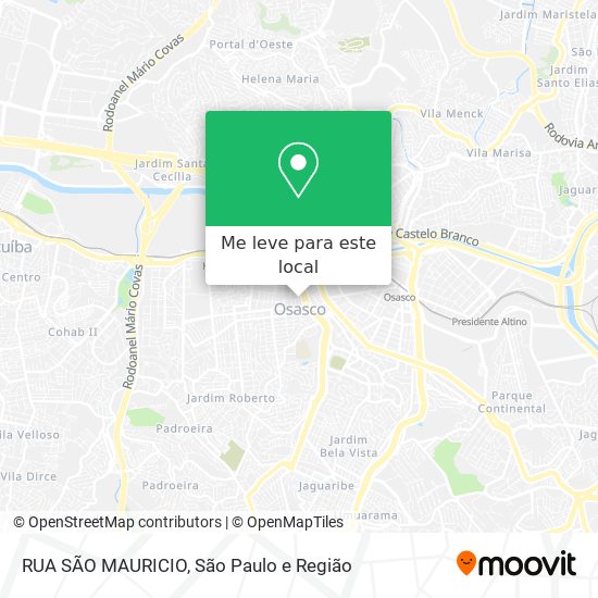 RUA SÃO MAURICIO mapa