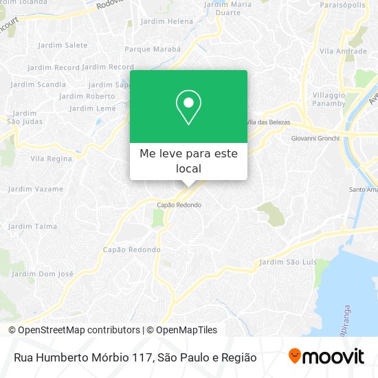 Rua Humberto Mórbio 117 mapa