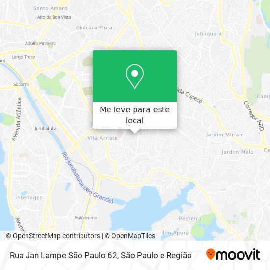 Rua Jan Lampe  São Paulo 62 mapa