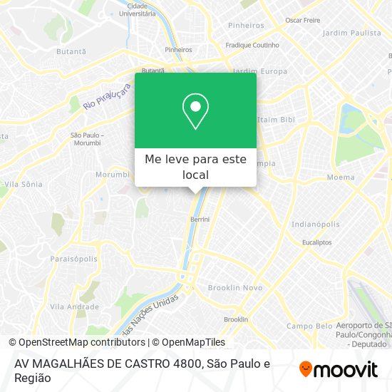 AV MAGALHÃES DE CASTRO 4800 mapa