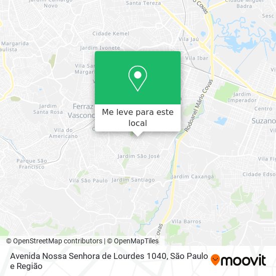 Avenida Nossa Senhora de Lourdes 1040 mapa