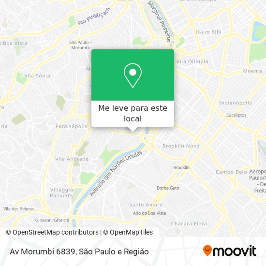 Av  Morumbi  6839 mapa