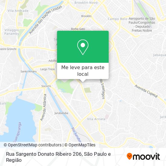 Rua Sargento Donato Ribeiro 206 mapa