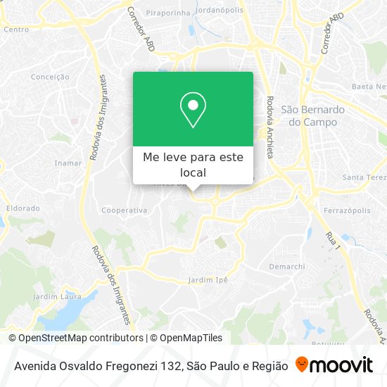 Avenida Osvaldo Fregonezi 132 mapa