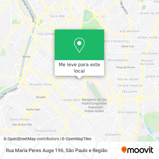 Rua Maria Peres Auge 196 mapa