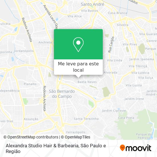 Alexandra Studio Hair & Barbearia mapa