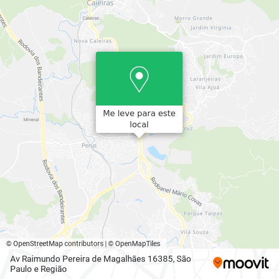 Av  Raimundo Pereira de Magalhães  16385 mapa