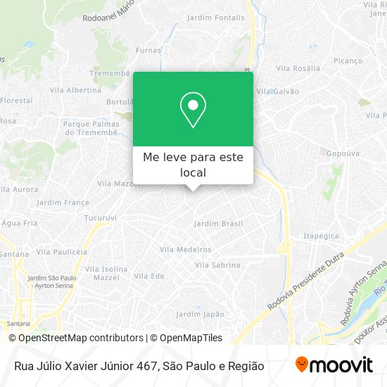 Rua Júlio Xavier Júnior 467 mapa