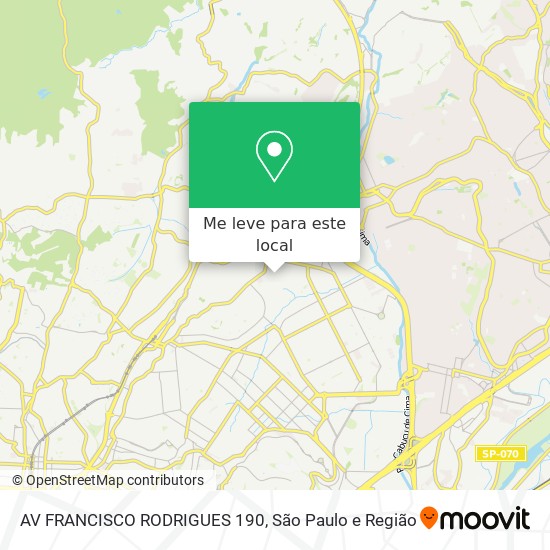 AV FRANCISCO RODRIGUES 190 mapa