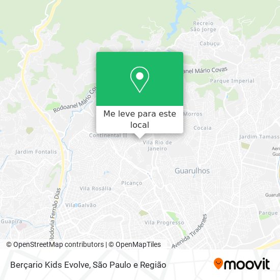 Berçario Kids Evolve mapa