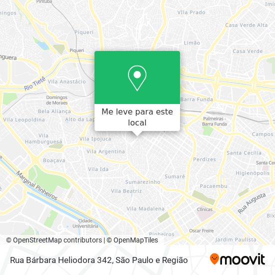 Rua Bárbara Heliodora 342 mapa