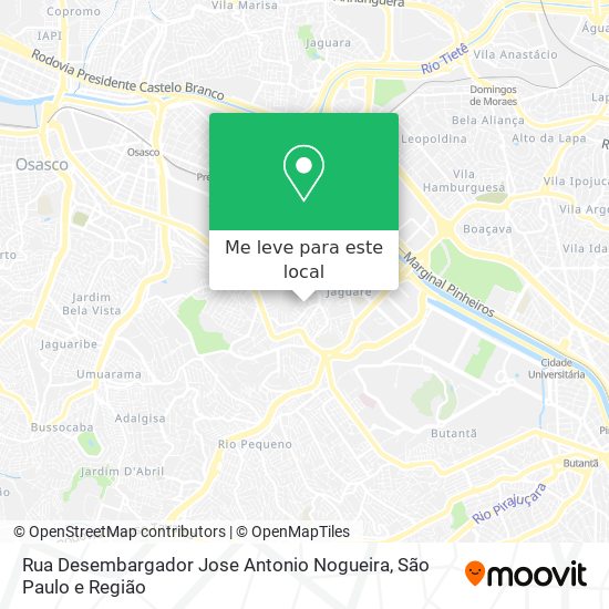 Rua Desembargador Jose Antonio Nogueira mapa