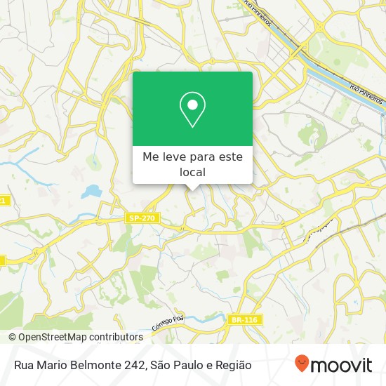 Rua Mario Belmonte 242 mapa