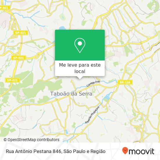 Rua Antônio Pestana 846 mapa