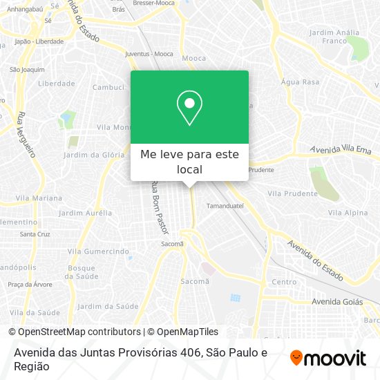 Avenida das Juntas Provisórias 406 mapa