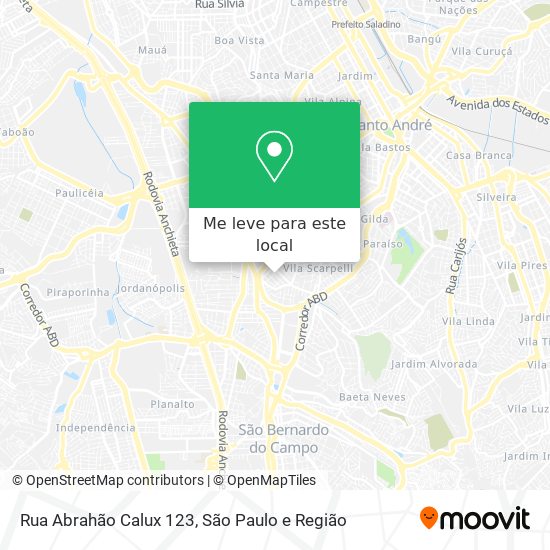Rua Abrahão Calux 123 mapa