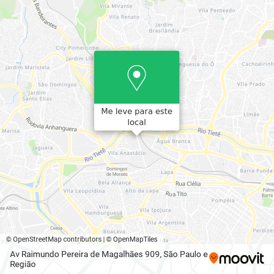 Av  Raimundo Pereira de Magalhães  909 mapa