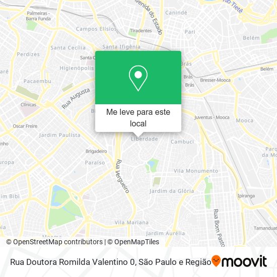 Rua Doutora Romilda Valentino 0 mapa