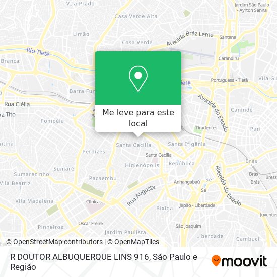 R DOUTOR ALBUQUERQUE LINS 916 mapa