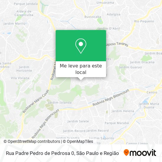 Rua Padre Pedro de Pedrosa 0 mapa