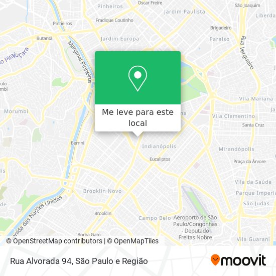 Rua Alvorada   94 mapa