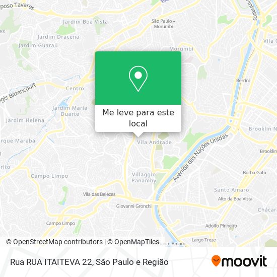 Rua RUA ITAITEVA 22 mapa