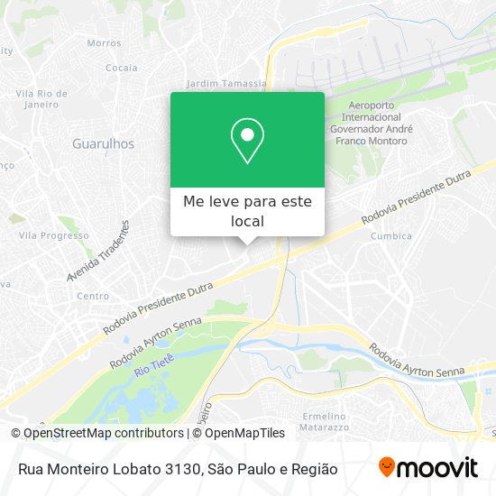 Rua Monteiro Lobato 3130 mapa
