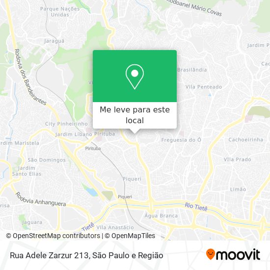 Rua Adele Zarzur 213 mapa