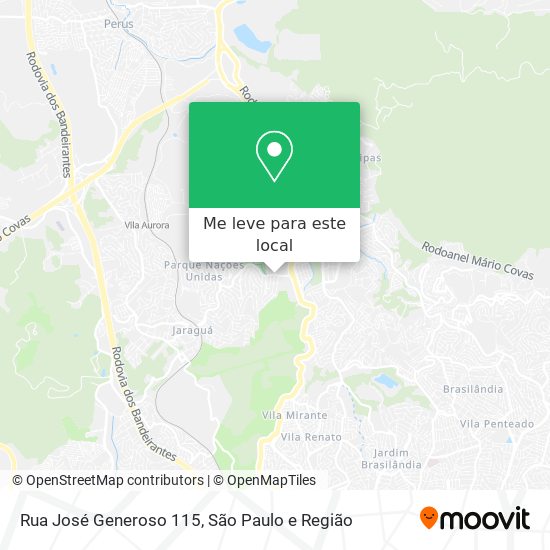 Rua  José Generoso  115 mapa