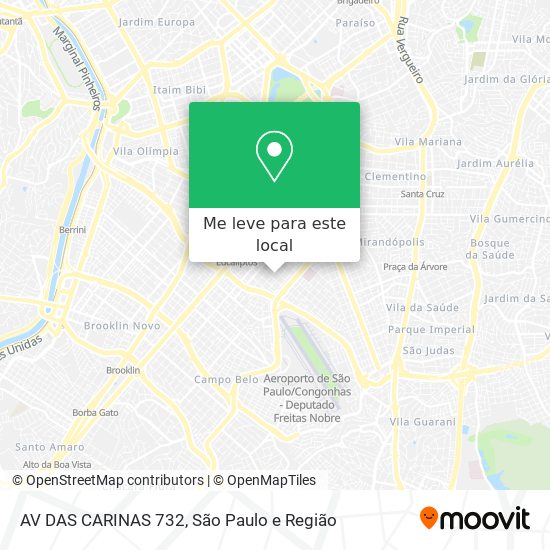 AV DAS CARINAS 732 mapa