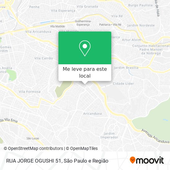 RUA JORGE OGUSHI 51 mapa