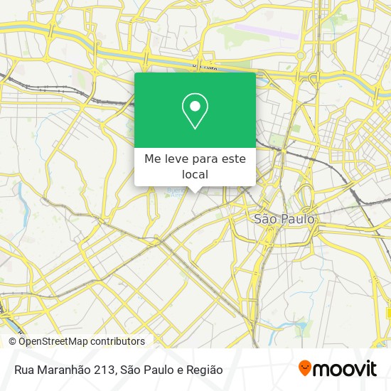 Rua Maranhão 213 mapa