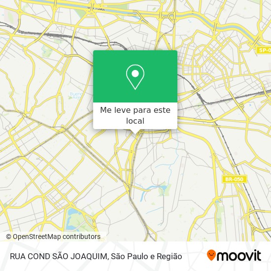 RUA COND  SÃO JOAQUIM mapa