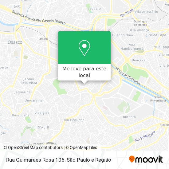 Rua Guimaraes Rosa 106 mapa