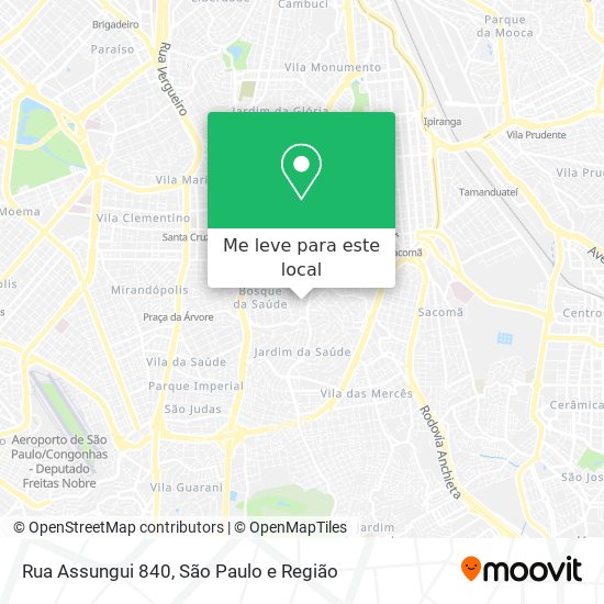 Rua Assungui 840 mapa