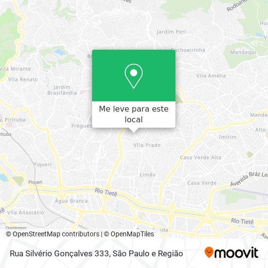 Rua Silvério Gonçalves 333 mapa