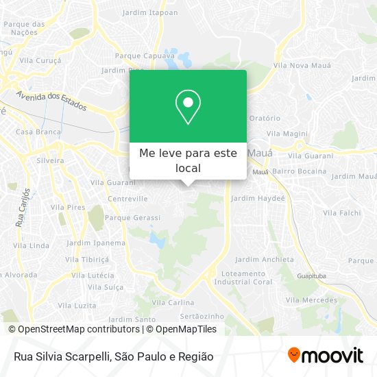 Rua Silvia Scarpelli mapa