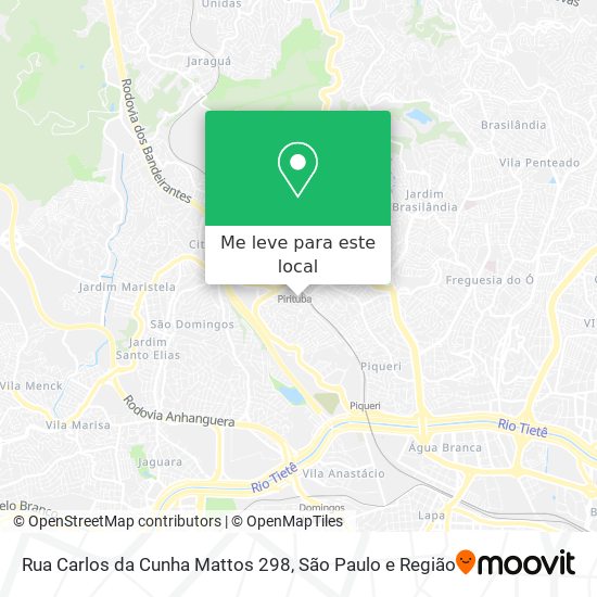 Rua Carlos da Cunha Mattos 298 mapa