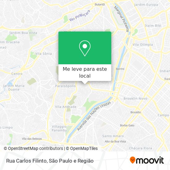 Rua Carlos Filinto mapa