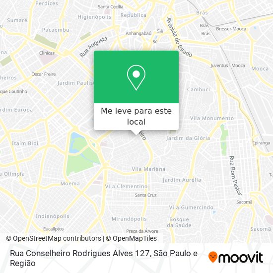 Rua Conselheiro Rodrigues Alves   127 mapa