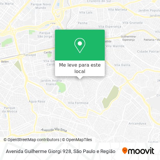 Avenida Guilherme Giorgi 928 mapa