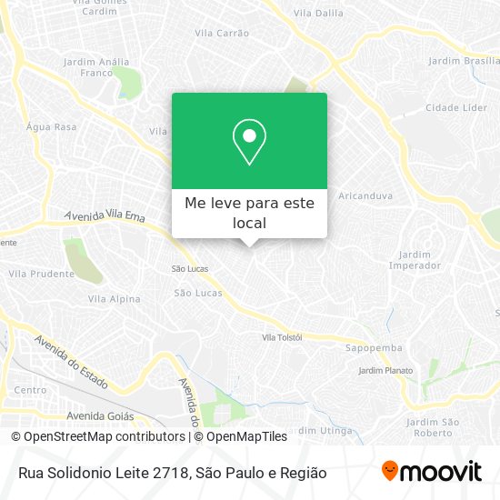 Rua Solidonio Leite  2718 mapa