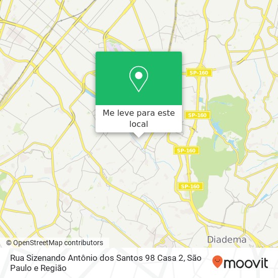 Rua Sizenando Antônio dos Santos 98 Casa 2 mapa