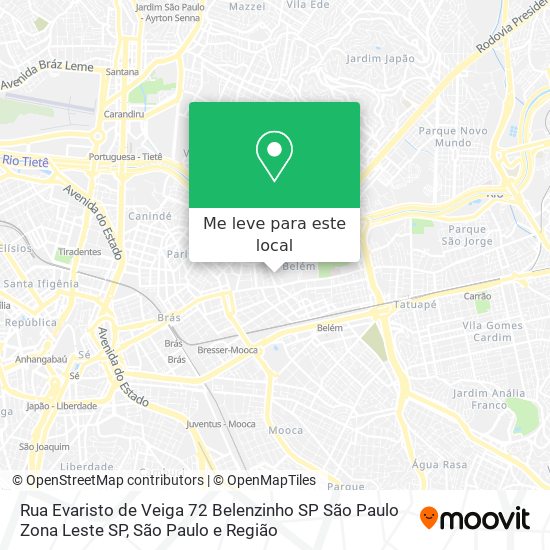 Rua Evaristo de Veiga  72   Belenzinho   SP   São Paulo Zona Leste   SP mapa