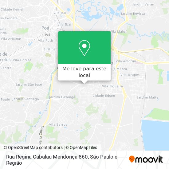 Rua Regina Cabalau Mendonça 860 mapa
