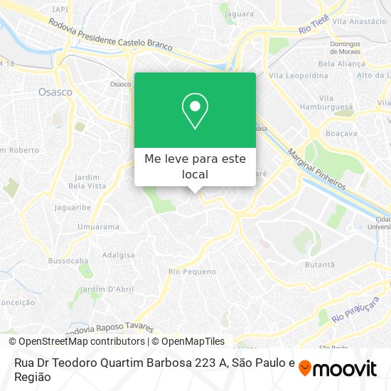 Rua Dr  Teodoro Quartim Barbosa  223 A mapa