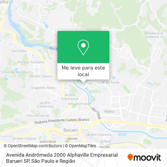 Avenida Andrômeda  2000  Alphaville Empresarial  Barueri   SP mapa