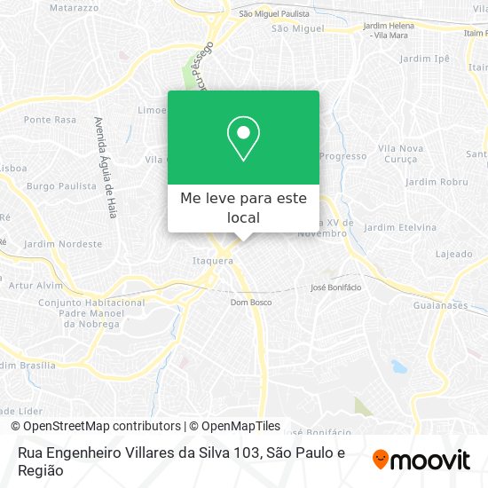 Rua Engenheiro Villares da Silva 103 mapa